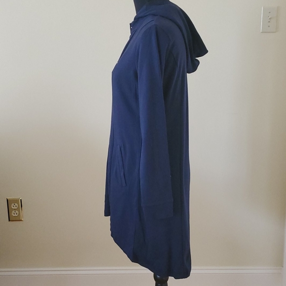 Louis dell olio snap front hooded tunic navy - Picture 4 of 6